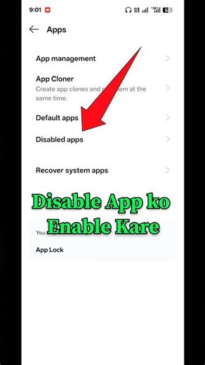 Disable app ko enable kaise karen #shorts #viral