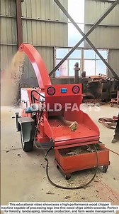 Powerful Wood Chipper Machine – Turning Logs Into Fine Mulch