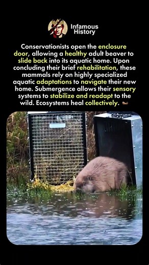Rescued Beaver Released Wild