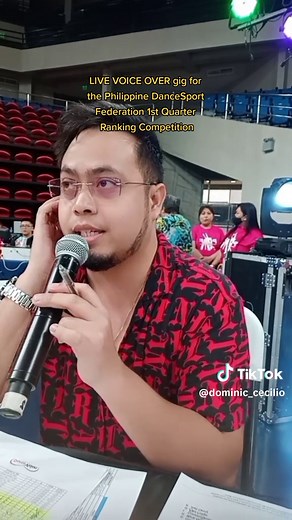 LIVE VOICE OVER during the Philippine DanceSport Federation 1st Quarterly Ranking & Competition 2023 #voiceover #livevoiceover #dominicovers #Host