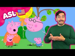 Baby Balloon! 🎈ASL Peppa Pig Tales 👋 Peppa Pig - Sign Language for Kids