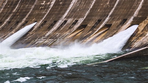 LCRA opens new floodgate at Mansfield Dam on Lake Travis