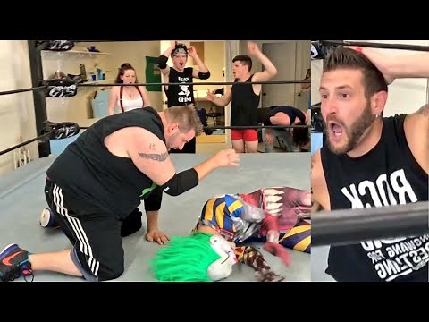 GRIM GIVES CLOWN ATTITUDE ADJUSTMENT - GTS WRESTLING PPV SUPERSHOW HOLIDAY WEEKEND!