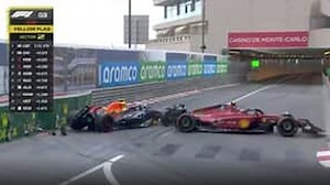 Crash Sergio Perez in kwalificatie F1 GP Monaco 2022 - Formule 1 video's