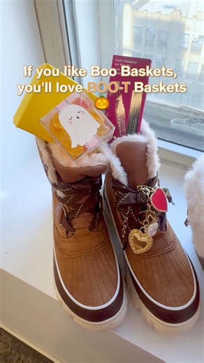 Halloween is almost here! 🎃👢 Skip the usual Boo Basket and gift a BOO-t Basket instead—filled with Sugarfina candy, Swarovski bears, Clinique beauty, and On 34th bag charms. Pair it with the season’s most-wanted boots, all at Macy’s! And for a limited time, get an extra 30% off items labeled FRIEND. Ends 11/4. Exclusions apply. mcys.co/3Jo7LQ8 | Macy's