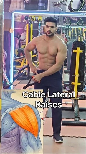 Build perfect side shoulders with this exercise| Cable Lateral Raises | lateral Deltoid | shoulder