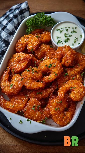 12K views · 128 reactions | Crispy Buffalo Shrimp A fiery tumble of...