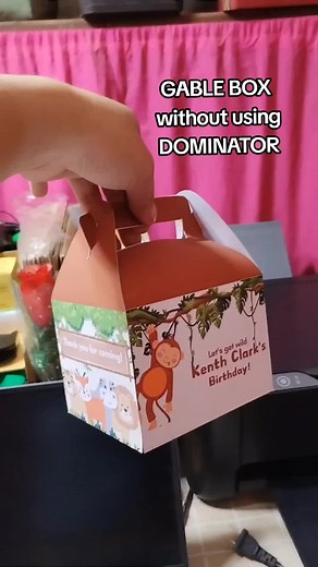 gable box or loot box without using die cutting machine or dominator #prints #crafts #business #businessidea #negosyo #partyfavors #SmallBusiness #lootbags #gablebox #lootbox #souvenir #lovegrasya #fyp