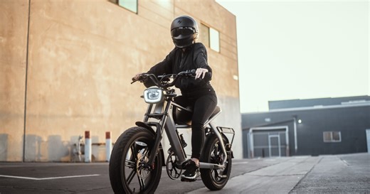 Retro-moto ebike designed for Class 3 commuting and off-roading fun