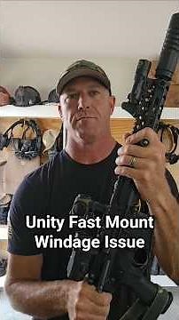 Unity Tactical Fast Mount Windage Problem...