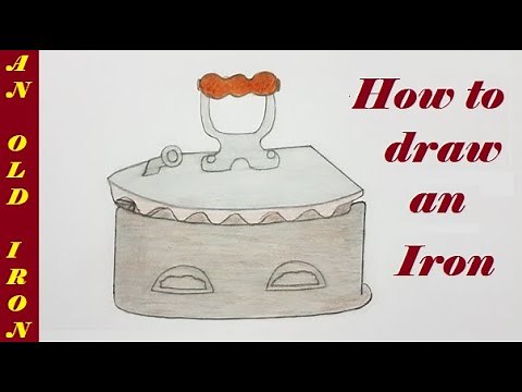 How to Draw Coal Iron||Draw Iron||Old Iron on the hot Coal Drawing|| IRON