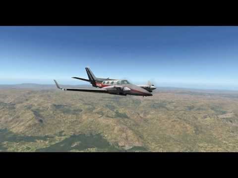 X-Plane 11 -- Beechcraft B-60 Duke -- Antalya, Turkey (LTAI)