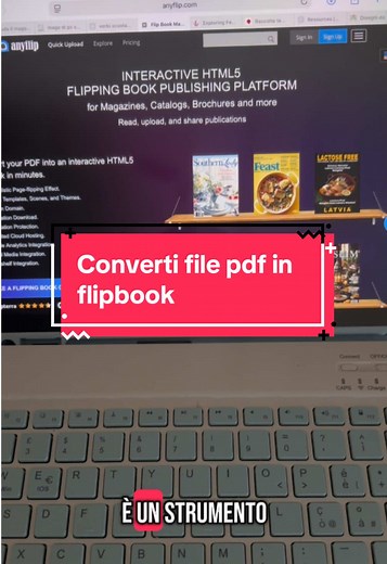 Converti PDF in flipbook con Anyflip facilmente