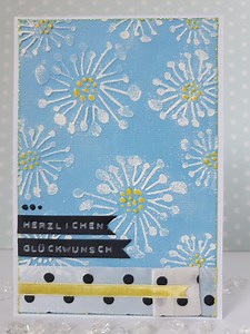 Greeting Card "embossed Flowers" - Etsy