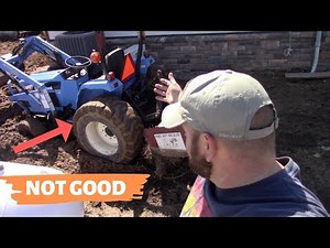 HOMESTEAD LIFE: New Holland Tractor TC 30. Driveway Repair And Getting It Unstuck!