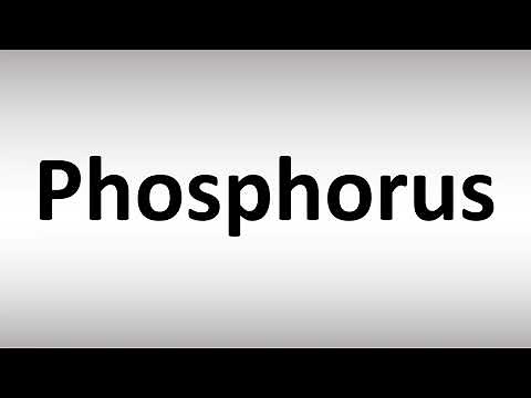How to Pronounce Phosphorus
