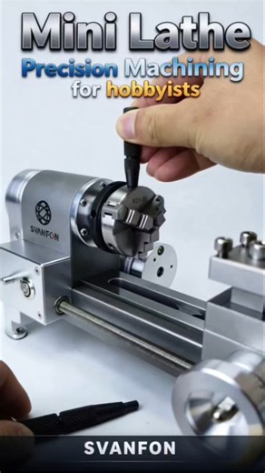 Mini Lathe, Compact Mini Lathe, Micro Lathe, Desktop Lathe, Small Turning Lathe, DIY Lathe SVANFON