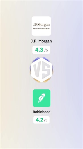 We compared them so you don’t have to: J.P. Morgan Self-Directed Investing vs Robinhood (2026) Comment your pick 👇 then watch the pros, cons and verdict. To see a more detailed comparison, check out the broker comparison tool linked in our bio. #brokercomparison #JPMorganSelfDirectedInvesting #Robinhood #investing #fyp