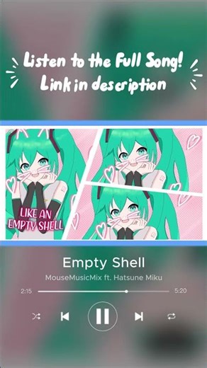 Empty Shell ft. #hatsunemiku #miku #vocaloid (Teaser)