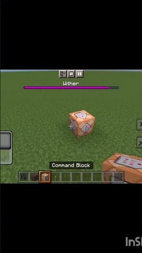 Minecraft wither wit command block #minecraft #pleasesubscribe