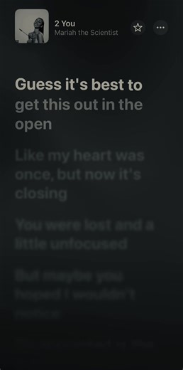 Mariah the Scientist - 2 You Lyrics Overview