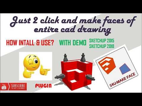 Sketchup tutorial - make faces plugin installation & Application