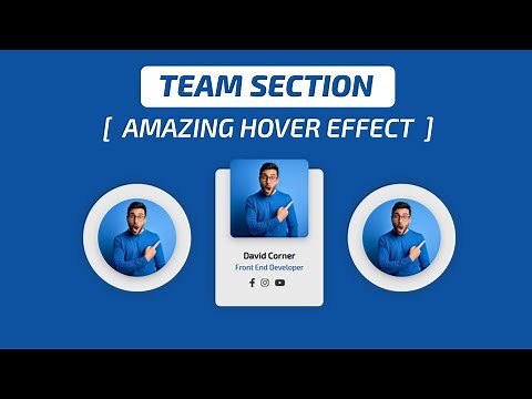 How to Create Our Team Section Using HTML and CSS | Team Section Html Css | Crown Coder