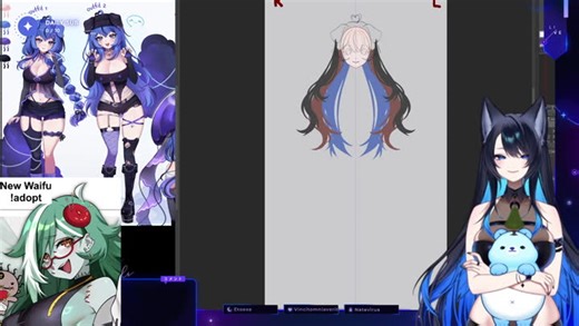 Drawing New Vtuber Baby | !adopt Check Out My !merch And !patreon For Extras Tofuubear 11.1.25