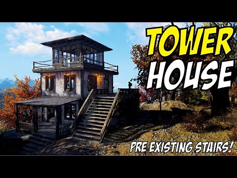 Fallout 76 CAMP Tutorial | Immersive Watchtower Home Build