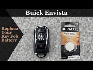 How to DIY Replace or Change a 2024-2025 Buick Envista Key Fob Remote Battery