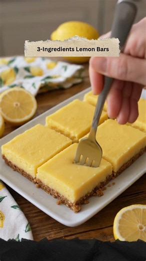 3-Ingredients Lemon Bars