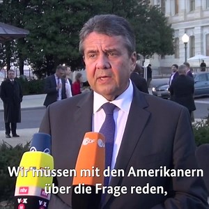 Wie lässt sich der destabilisierende Einfluss von Iran in der Region eindämmen, ohne das Atomabkommen zu gefährden? Außenminister Sigmar Gabriel hat darüber in Washington mit seinem Amtskollegen Tillerson und Kongressabgeordenten gesprochen: | Auswärtiges Amt