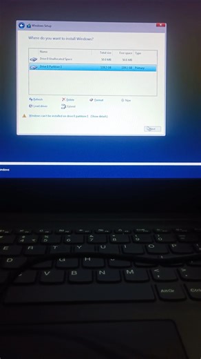 Windows cannot be installed to this disk. Partition 0Selected disk has GPT partition styleSetup was