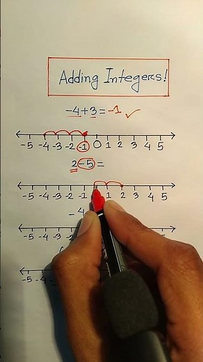 Adding integers trick. #maths #education