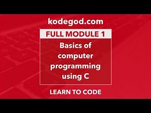 FULL MODULE 1 ► Learn basics of computer programming [LEARN TO CODE]