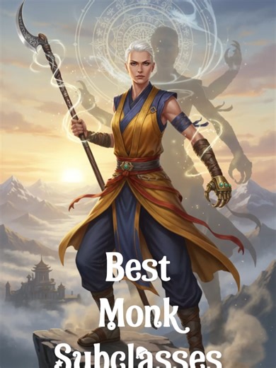 Best Monk Subclasses in D&D #Dnd #dnd5e #dndtok #dndhumor #dndfam #D&D #dungeonsanddragons5e #dungeonsanddragonsmeme #dungeonanddragons #dungeonsdragons #newlearning #tabletopgames #tabletopwargaming #tabletopgamer #criticalrole #baldursgate #baldursgate3clip