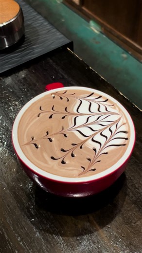Chocolate Art 🍫 #coffee #chocolate #カフェ #ラテアート #長崎 | Chocolate Art