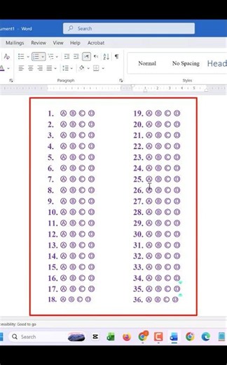🚀Stop making answer sheets manually! Word can create them for you automatically #learncomputer