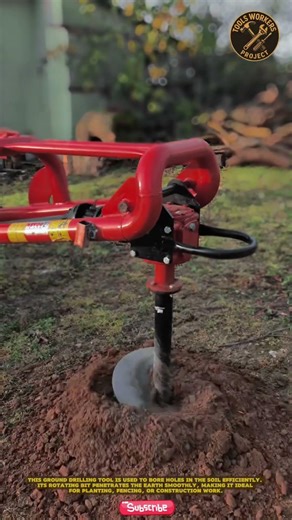 Powerful Soil Drilling Machine | Fast & Efficient Earth Auger #toolsworkersproject #tools