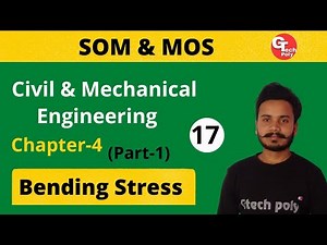 SOM | MOS | Lecture-17 | Chapter-4 Bending Stress (part-1) | Polytechnic 3rd semester.