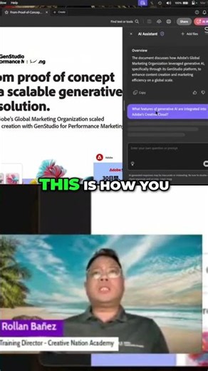 Generative AI in Adobe Acrobat Studio with PDFs!