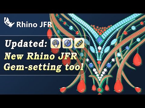 How to Pave Gems and Arrange Trapezoid Gems in Rhino JFR - 3D Jewelry Design | CAD | Matrix