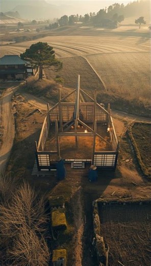 Rural home in Japan in the early 1900s.