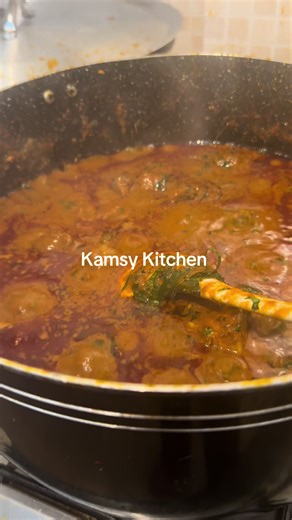 Ofe Akwu made with fish and gizzard