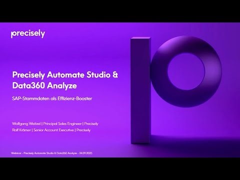 Precisely Data360 Analyze - SAP-Stammdaten als Effizienz-Booster