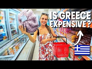 Inside a GREEK SUPERMARKET! GROCERY Store PRICES in Greece Today
