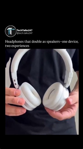 Headphones that double as speakers—one device, two experiences 🎧🔊