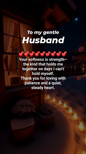 Your gentleness is home.. #GentleLove #MyHusband #mylove #FaithfulLove #truelove #relationships #inspirationalquote #SteadyHeart | Ten Seconds Vlog