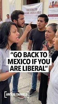 Latino woman says it's embarrassing being liberal in America and to go back to Mexico if you hate it