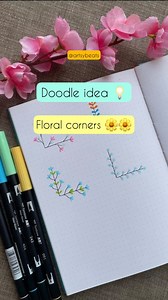 Simple floral corners 🌼🌸🌻🌿 Save for later ❤ enjoy 😉 . . . . . #floralcorner #floraldesigns #bulletjournalideas #journalreels #colorfulaesthetic #colouraesthetic #drawingvideo #artprocessvideo #artvideos #artreel #artoninstagram #instagramart #bulletjournalinspiration #colormehappy | Artsybeats